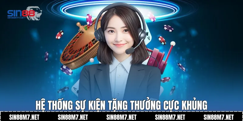 Hệ thống sự kiện tặng thưởng cực khủng 